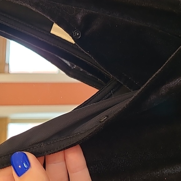 H&M Black Velvet Jumpsuit | Size 10 - Picture 4 of 9